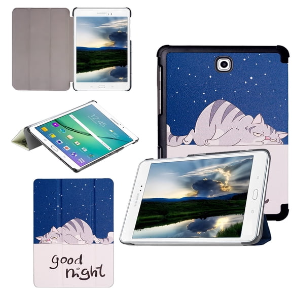 Tri-Fold Case Compatible with Samsung Galaxy TAB S2 9.7 inch Tablet - SM T810/T813/T815C/T819C(2014 Edition), Includes a Screen Protector - Premium PU Leather Tri-Fold Cover with Auto Sleep/Wake