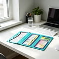 thumbnail image 1 of Tri‑Fold Clipboard Folder,Multi‑Pocket Foldable Document Organizer Clip Board,Portable Hardboard File Binder for Office Business Meeting Paper Invoice Storage, 1 of 6