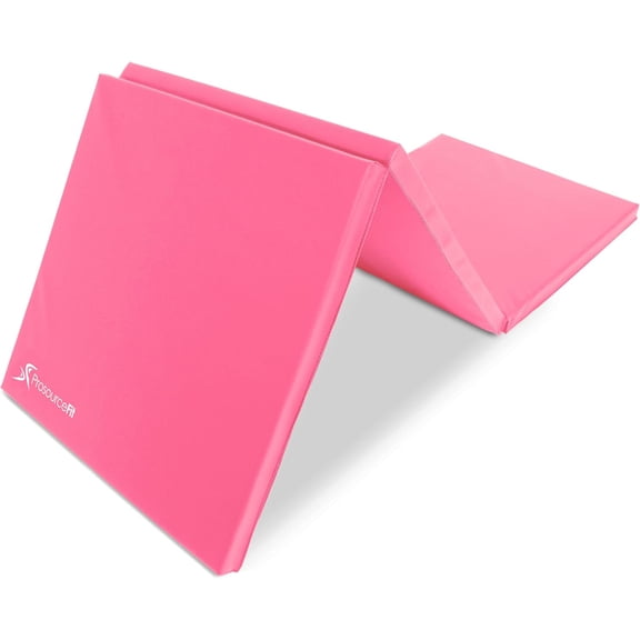 Tri-Fold Folding Exercise Mat - Pink