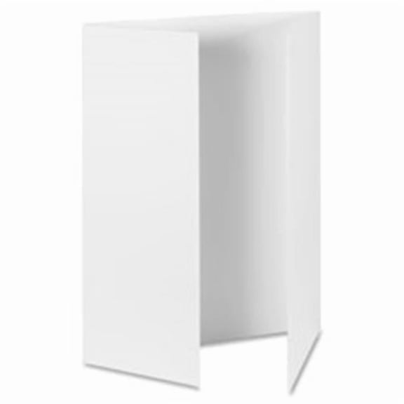 Tri-Fold Presentation Boards, 48 in. x 36 in., 12-CT, Matte White