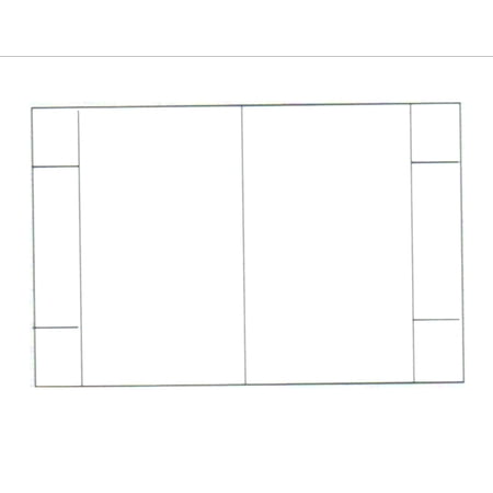 Tri-Fold Table Tent (5"x 8.5" folded) 1-UP on 8.5"x 14" White Vellum- 250 Sheets