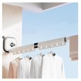 Tri Folding Clothing Rack Suction Cup, 3Fold Retractable Clothes