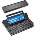 thumbnail image 1 of Tri-Folding Portable Bluetooth Keyboard, Slim Aluminum Alloy for Travel & Work, Compatible with iPad Pro/Air, iPhone, Android Tablets, Windows/Mac Laptops, 1 of 7