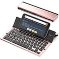 thumbnail image 1 of Tri-Folding Portable Bluetooth Keyboard, Slim Aluminum Alloy for Travel & Work, Compatible with iPad Pro/Air, iPhone, Android Tablets, Windows/Mac Laptops, 1 of 7
