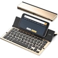 thumbnail image 1 of Tri-Folding Portable Bluetooth Keyboard, Slim Aluminum Alloy for Travel & Work, Compatible with iPad Pro/Air, iPhone, Android Tablets, Windows/Mac Laptops, 1 of 6