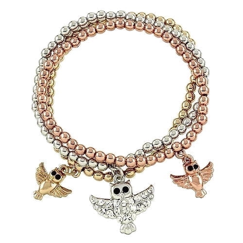 Freebird Jewelry Box Tri Gold Triple Owl Bracelet