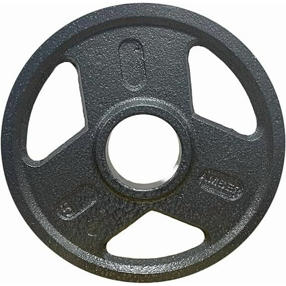 Tri-Grip Weight Plates Durable Cast Iron for Versatile Strength Training - Ideal for Squats, Deadlifts, Bench Press, Multiple Weight Options Available, Sold as Pair