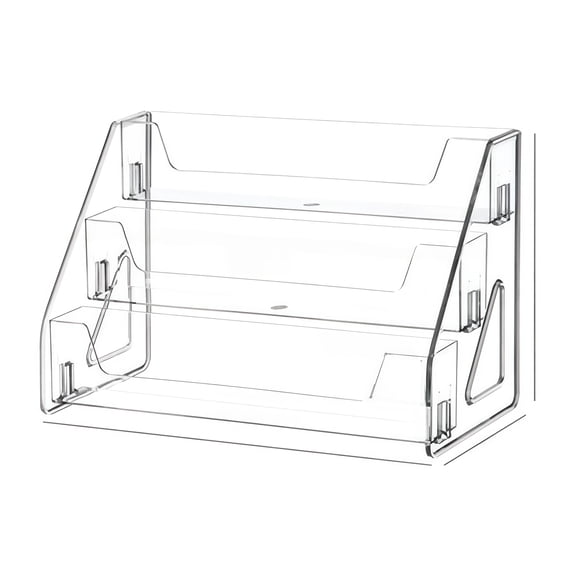 Tri-Layer Acrylic Step Storage Box Stylish Clear Design for Home Organization