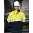 thumbnail image 1 of Tri-Mountain Beacon 8831Fleece Lined Safety Jacket, X-Large, Lime Green/Black, 1 of 2