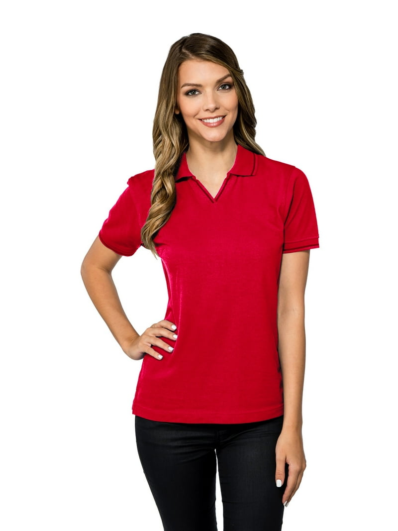 【新品】TOGA KNIT POLO SHIRT Dark Red / 36 Red Kap Mens Short Sleeve Performance Knit® Pocket Polo