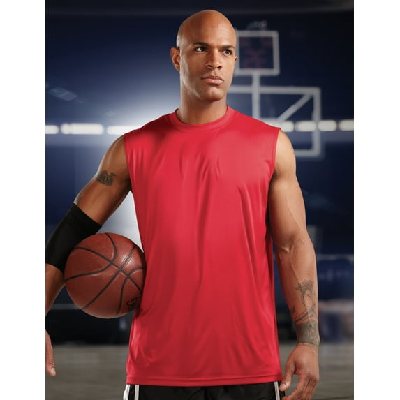 Tri-Mountain Bulk Wholesale Crossover K224NS Basketball Jersey, 2X-Large, Red