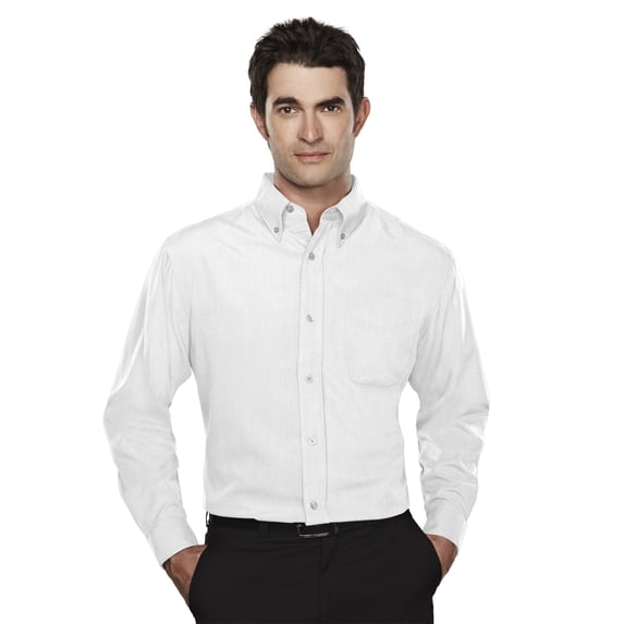 Tri-Mountain Convention 860 Mini-Houndstooth Pattern Shirt, X-Large, Ivory