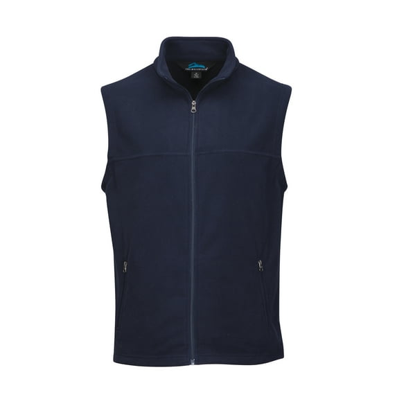 Tri-Mountain Expedition F8358 Polar Fleece Vest, Large, Navy