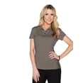 thumbnail image 1 of Tri-Mountain Lilac Bloom Bulk Natalie LB027 Knit Polo Shirt, Small, Driftwood, 1 of 2