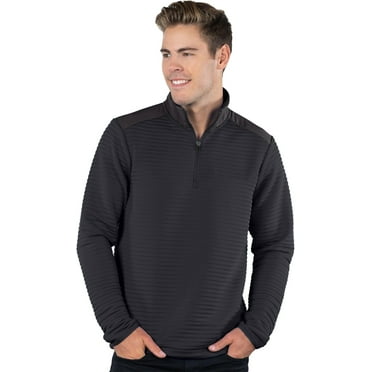 Tri-Mountain Men’s Quarter Zip Pullover Performance Long Sleeve Shirt 3x & 4x 2 Colors