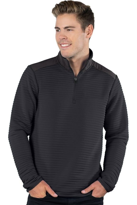 Tri-Mountain Men’s Quarter Zip Pullover Performance Long Sleeve Shirt 3x & 4x 2 Colors