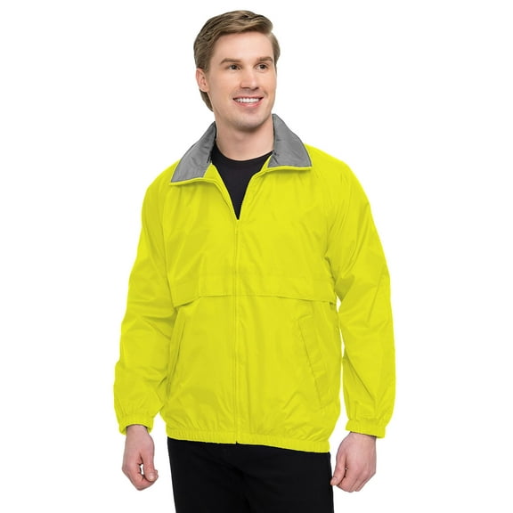Tri-Mountain Men’s Windbreaker Jacket Regular & Big & Tall S to 6X Water Resistant Coat