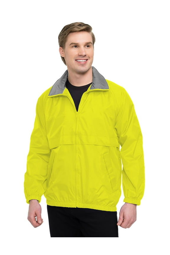Tri-Mountain Men’s Windbreaker Jacket Regular & Big & Tall S to 6X Water Resistant Coat