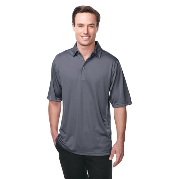 Tri-Mountain Performance Innovate K411 Short Sleeve Golf Shirt, Small, Gray