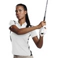 thumbnail image 1 of Tri-Mountain Performance Lady Blitz 143 Polyester UC Knit Polo Shirt, 2X-Large, White/Black, 1 of 2