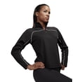 thumbnail image 1 of Tri-Mountain Performance Rhythm 636 Jaquard Knit Pullover Shirt, Medium, Black/Gray, 1 of 2