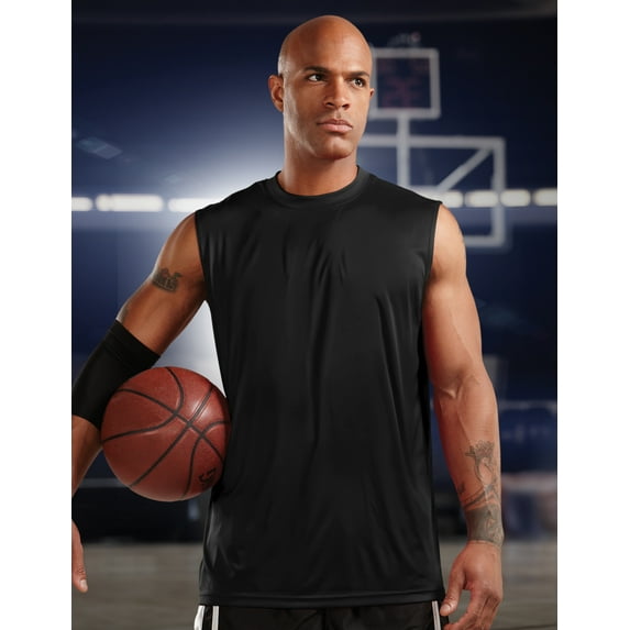 Tri-Mountain Performance Wholesale Crossover K224NS Basketball Jersey, Small, Black