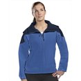 thumbnail image 1 of Tri-Mountain Portland 6320 Poly Stretch Bonded Hooded Jacket, Large, Imperial Blue/Navy/Navy, 1 of 2