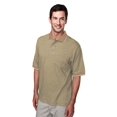 thumbnail image 1 of Tri-Mountain Prodigy 330 Yarn Dye Pocketed Golf Shirt, 4X-Large, Khaki, 1 of 2