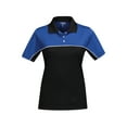 thumbnail image 1 of Tri-Mountain Racewear Double-Clutch KL908 Color Blocking Polo Shirt, Large, Royal/Black, 1 of 2