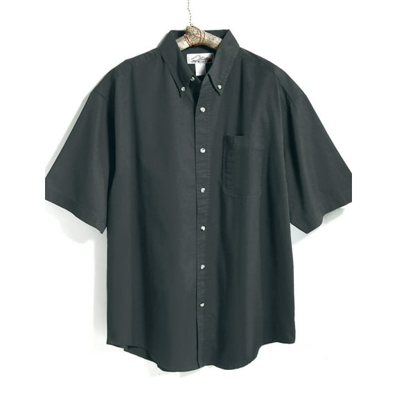 Tri-Mountain Recruit 768 Stain Resistant Short Sleeve Shirt, 6X-Large Tall, Charcoal