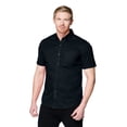 thumbnail image 1 of Tri-Mountain Regal Short Sleeve W700SS Woven Shirt, 3X-Large Tall, Black, 1 of 2