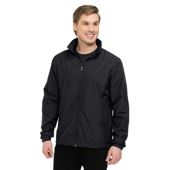 Tri-Mountain Vital LWJ J1400 Mens Polyester Full Zip Jacket - Black - 2X-Large Tall