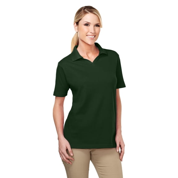 Tri-Mountain Wholesale Newport 091 Johnny Collar Polo Shirt, Large, Forest Green
