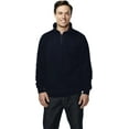 thumbnail image 1 of Tri Moutnain Men's 1/4 Zip Pullover Suede Fleece Sweatshirt Seam pockets 2X 3X 4X, 1 of 5