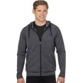 thumbnail image 1 of Tri Moutnain Men's Tri Blend French Terry Hoodie Kangaroo Pocket Zip Sweatshirt 2x 3x 4x, 1 of 7