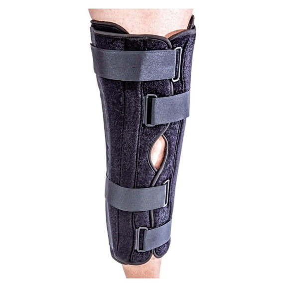 Tri-Panel Knee Immobilizer for Knee Support  Adjustable Knee Splint for Knee Pain w/Moldable Stays  Knee Support for Women & Me