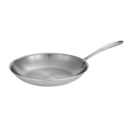 Tri-Ply Clad 12 in Stainless Steel Fry Pan