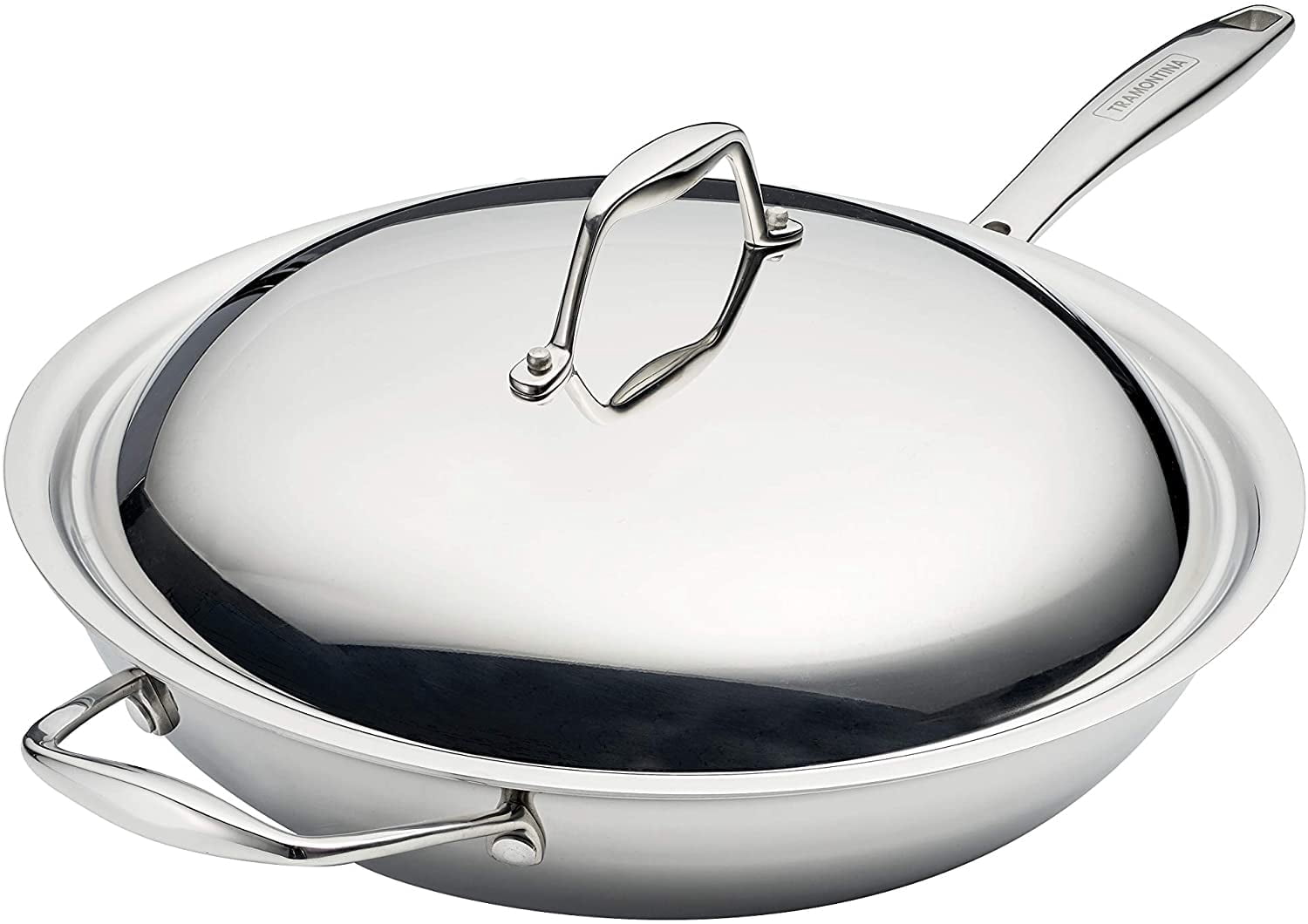 Ply Cladding Tramontina Signature 12.5-Inch Tri-Ply Clad Stainless Steel Wok ...