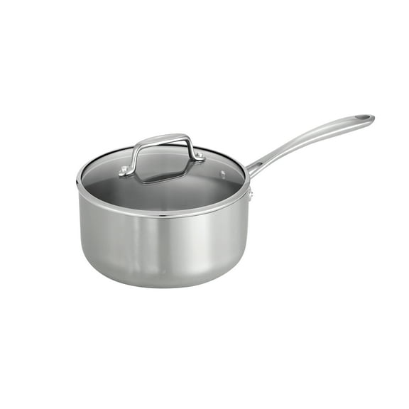 Tri-Ply Clad 3 Qt Covered Stainless Steel Sauce Pan