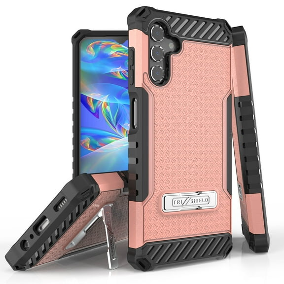 Tri Shield Rugged Cover Designed For Samsung Galaxy A13 5G Case Rose Gold/Black