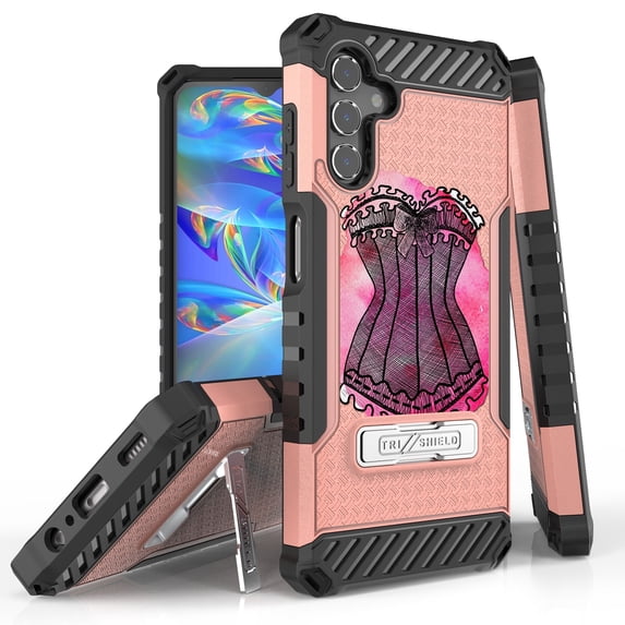 Tri Shield Rugged Cover Designed For Samsung Galaxy A13 5G Case Rose Gold/Black