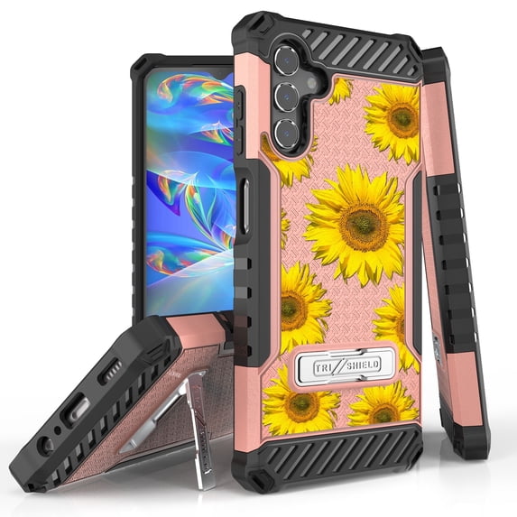 Tri Shield Rugged Cover Designed For Samsung Galaxy A13 5G Case Rose Gold/Black