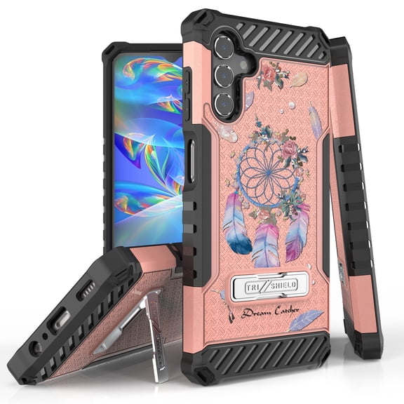 Tri Shield Rugged Cover Designed For Samsung Galaxy A13 5G Case Rose Gold/Black
