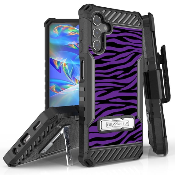 Tri Shield Rugged Cover + Hoslter Designed For Samsung Galaxy A13 5G Case Black/Black