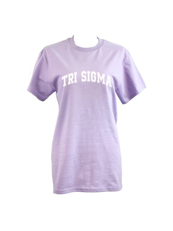 Tri Sigma T-Shirt - Varsity Letter Sorority Tee, 100% Cotton, Size Medium
