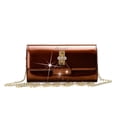 thumbnail image 1 of Tri-Star Eveningl Clutch Crossbody Bag with Chain Strap, 1 of 4