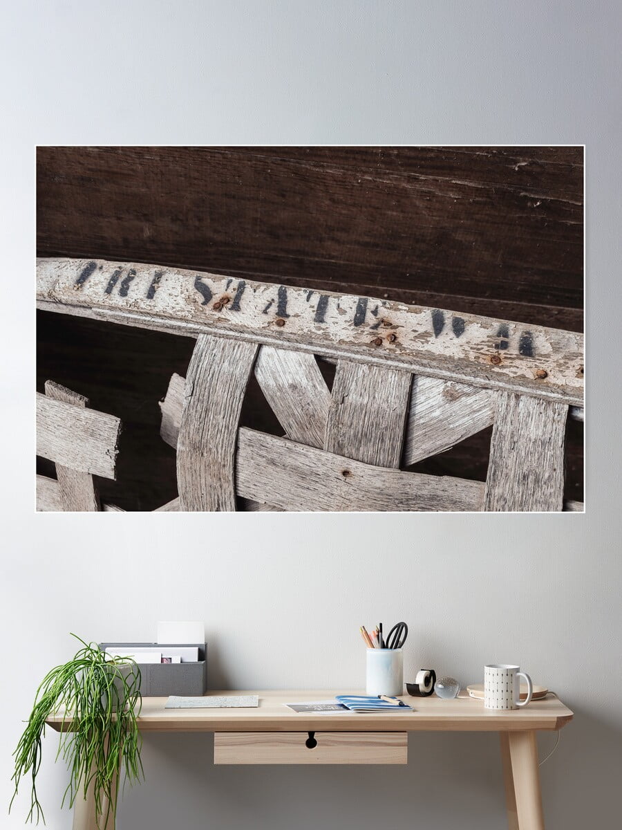 tobacco basket wall art Tri State Tobacco Basket Poster Wall Art, Modern Wall Decor For Living Room  Bedroom, 8x12 UNFRAMED