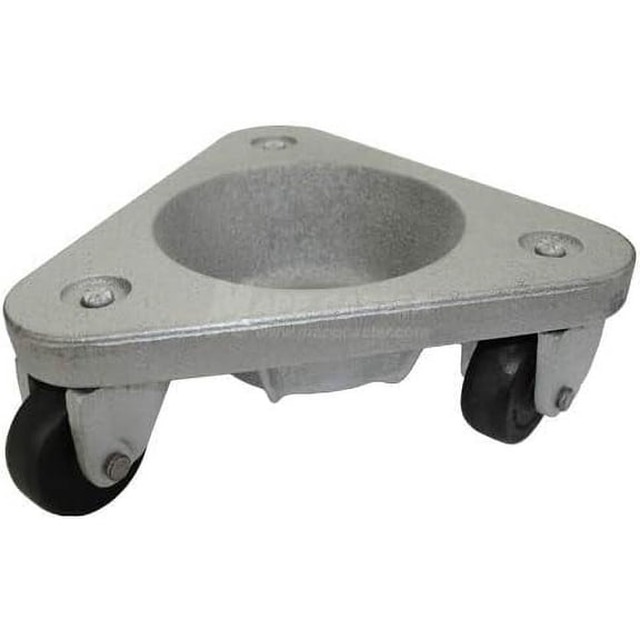 Tri Wheel Cup Dolly with 2" Hard Rubber Wheels - 375 lbs Capacity - Made in USA