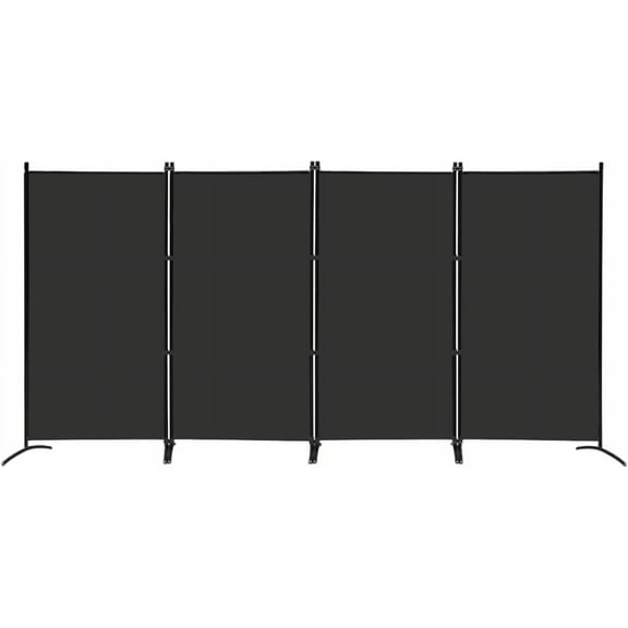 Tri-fold Foldable Screen Partition, 6-foot High Indoor Movable Partition, Office Privacy Screen, Dimensions 102x20x71 inches, Grey