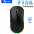 thumbnail image 1 of Tri-mode RGB Gaming Mouse Dual BT/2.4G/USB Wired Mouse Rechargeable Mouse 6 Button 4800DPI Bluetooth 5.3 Mouse for Laptop Tablet, 1 of 9